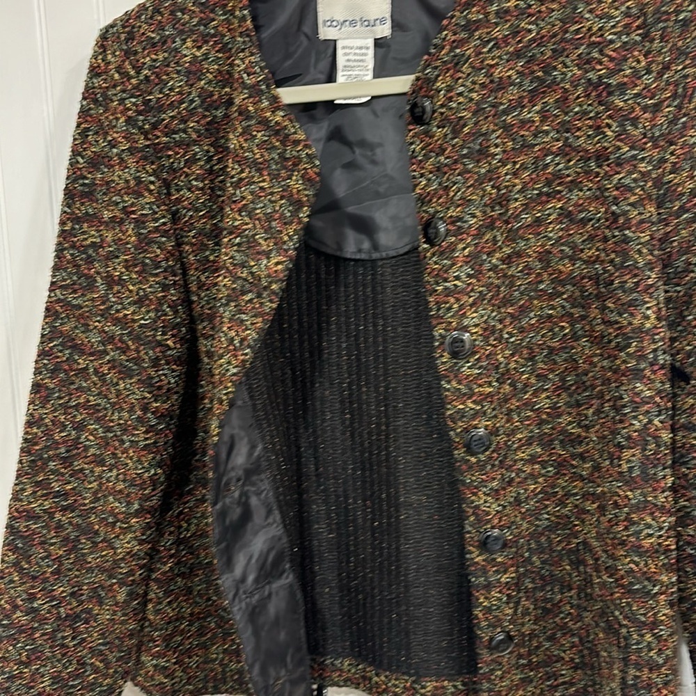 Robyne Faune dark multicolored button up Cardigan- Roomie size S